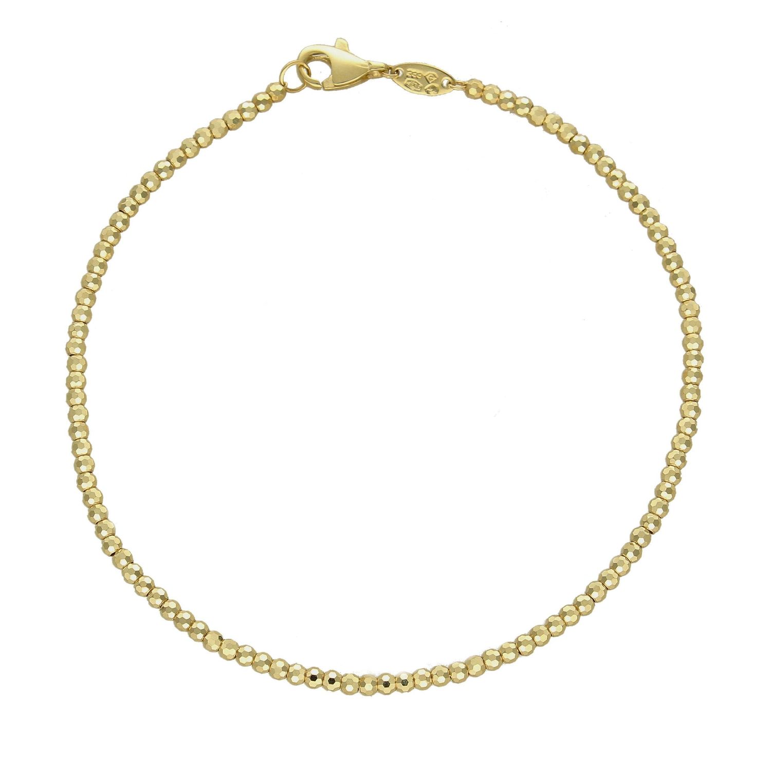 Złota bransoletka z małymi błyszczącymi kuleczkami BR 4040.jpg